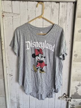 Disneyland Mickey Mouse Grey Rhinestone Tee